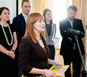 Ra&scaron;inių konkurso &bdquo;Global goals&ldquo; dalyvių pagerbimas &Scaron;vedijos ambasadoje