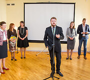Ra&scaron;inių konkurso &bdquo;Global goals&ldquo; dalyvių pagerbimas &Scaron;vedijos ambasadoje