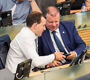 Virginijus Sinkevičius, Saulius Skvernelis