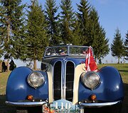 Automobilių parado akimirka