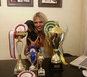 Skaiva Jasevičiūtė su savo augintine Amie