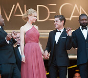 Režisierius Lee Danielsas su aktoriais (i&scaron; kairės) Nicole Kidman, Zacu Efronu ir Davidu Oyelowo