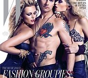 Kartu su Tomu Cruisu filmą reklamuojančiam žurnalo &bdquo;W Magazine&ldquo; vir&scaron;eliui nusifotografavo ir lietuvių manekenė Edita Vilkevičiūtė (kairėje)