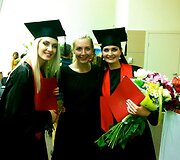 Kristina Ivanova su kursiokėmis Au&scaron;ra Majauskaite (viduryje) ir Margarita Briaukuviene (de&scaron;inėje)