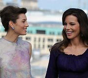 Amerikiečių aktorė Jessica Biel (kairėje) ir britė Kate Beckinsale