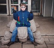Penktokas Dominykas Vaitiekūnas ekskursijoje į Tado Ivanausko zoologijos muziejų Kaune
