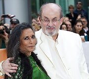 Režisierė Deepa Mehta ir ra&scaron;ytojas Salmanas Rushdie