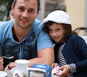 Vitalijus Jančenkovas su dukra Ieva Maja