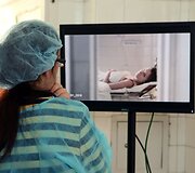 Agnė Marcinkevičiūtė filmavimo aik&scaron;telėje Jevgenij Demjančiuk nuotrauka