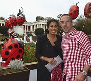 Franckas Ribery su žmona Wahiba