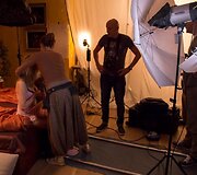 Fotosesijos akimirka