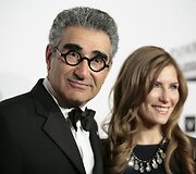 Aktorius Eugene'as Levy su dukra Sarah