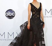 Aktorė January Jones ir &bdquo;Zac Posen&ldquo; suknelė