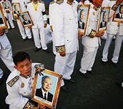 Kambodžos karaliaus Norodomo Sihanouko laidotuvių procesija