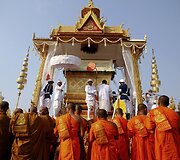 Kambodžos karaliaus Norodomo Sihanouko laidotuvių procesija