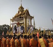 Kambodžos karaliaus Norodomo Sihanouko laidotuvių procesija