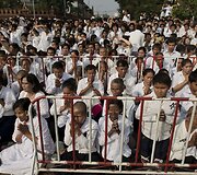 Kambodžos karaliaus Norodomo Sihanouko laidotuvių procesija