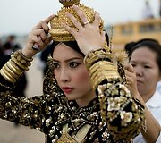 Kambodžos karaliaus Norodomo Sihanouko laidotuvių procesija