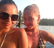 Ieva Ambrazaitė (kairėje) ir Viktorija Sutkutė