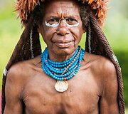 Lanu ir Dani genčių moterys (Papua provincija, Indonezija)