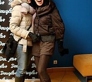 Nomeda Marčėnaitė (de&scaron;inėje) ir Jurgita Janu&scaron;kevičiūtė