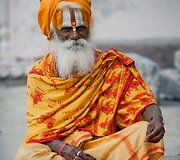 Tiriantis asketo Sadhu žvilgsnis (Varanasis, Uttar Prade&scaron;as)
