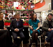 I&scaron; kairės: Jurga Jutaitė, Marius Jampolskis, Kristina Buožytė ir Bruno Samperis