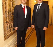 Olegas Vasinas ir Artūras Zuokas 