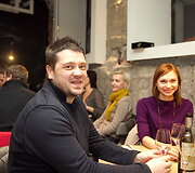 Laurynas &Scaron;e&scaron;kus su žmona Indre