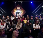 Laidos filmavimo akimirka