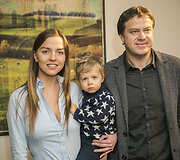 Vaida Skaisgirė su vyru Rolandu ir sūnumi