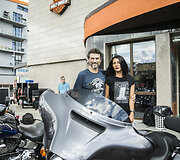 Harley-Davidson bandomasis važiavimas