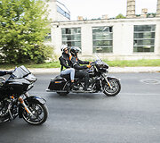 Harley-Davidson bandomasis važiavimas