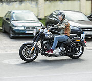 Harley-Davidson bandomasis važiavimas