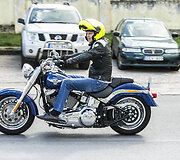 Harley-Davidson bandomasis važiavimas