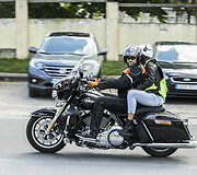 Harley-Davidson bandomasis važiavimas