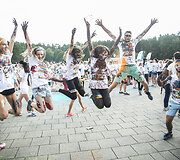 &bdquo;The Color Run&ldquo; bėgimo Vilniuje akimirka