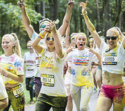 &bdquo;The Color Run&ldquo; bėgimo Vilniuje akimirka