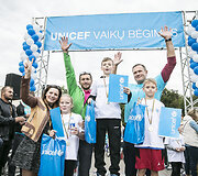 UNICEF vaikų bėgimo &bdquo;Už kiekvieną vaiką&ldquo; akimirka