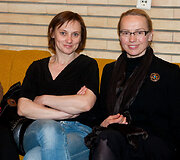 Dalia Michelevičiūtė (de&scaron;inėje) ir Vitalija Mockevičiūtė