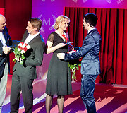 Apdovanojimų ceremonijos akimirka