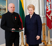 Prezidentė Dalia Grybauskaitė ir Gabrielius Liaudanskas-Svaras