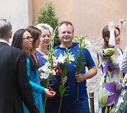 Saulius Urbonavičius-Samas ir žmona Kristina