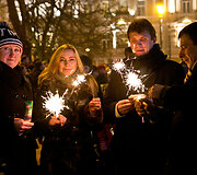 Fejerverkai pasitinkant 2015 metus