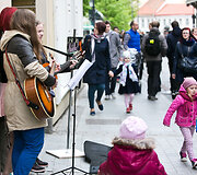 Gatvės muzikos dienos Vilniuje akimirka