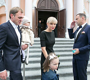 Aistė Stonytė-Budzinauskienė su vyru Dariumi ir vaikais bei Jogaila Morkūnas