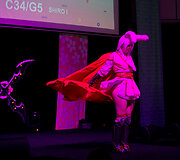 Cosplay konkurso akimirka