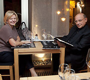 &Scaron;amano &bdquo;Taittinger&ldquo; &scaron;ampano degustacijos akimirka