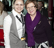 Vida Rama&scaron;kienė (de&scaron;inėje)
