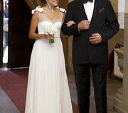 Au&scaron;rinė Ramanauskaitė su tėčiu